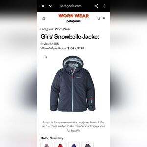 Patagonia Girls Snowbelle Jacket